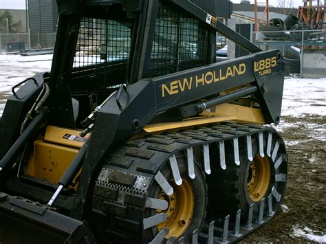 how to get track back on mini skid steer|how to get a skid steer track.